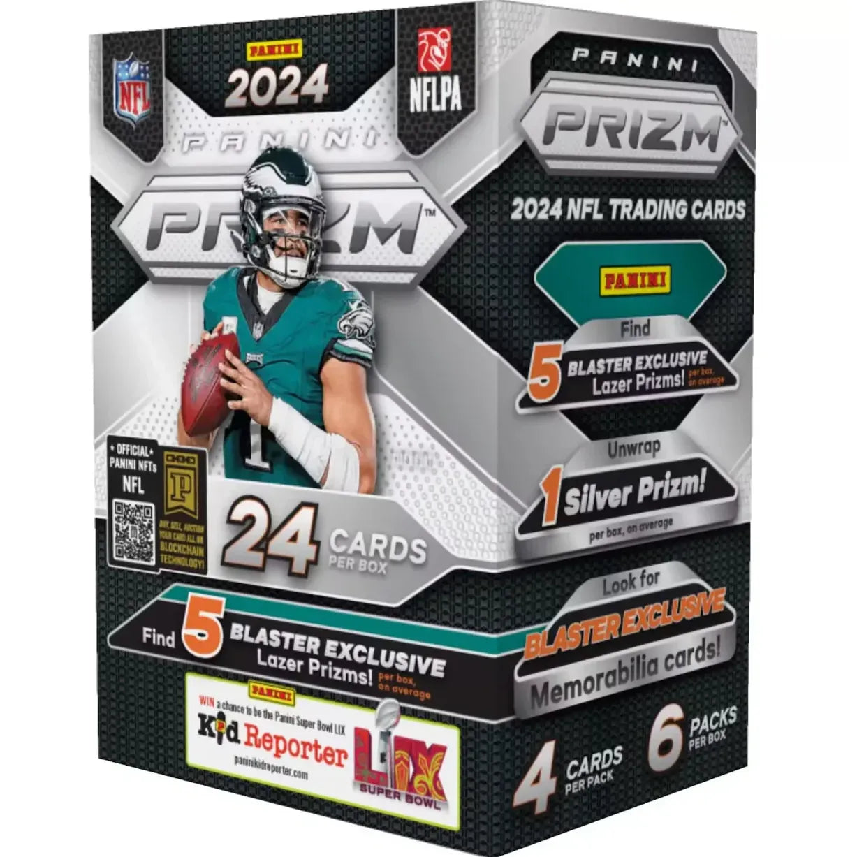 2024 Panini NFL Prizm Football Blaster Box, sealed box, product photo