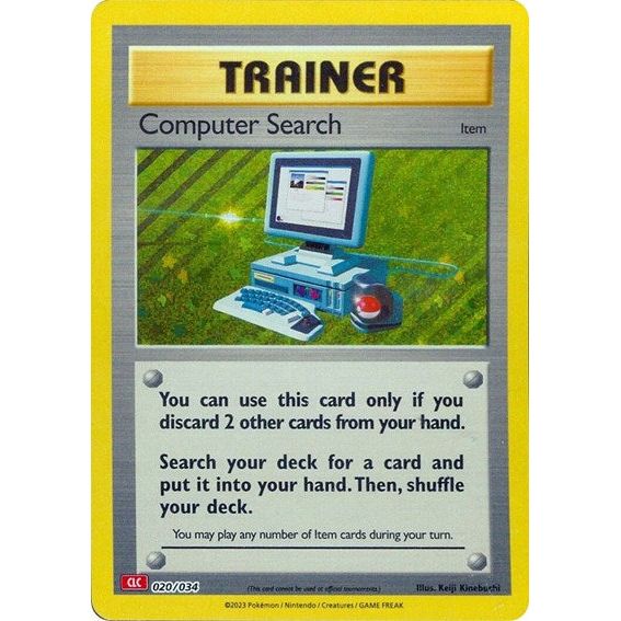 Pokémon card: CLC 020/034 Computer Search from Pokemon Trading Card Game Classic, front of card