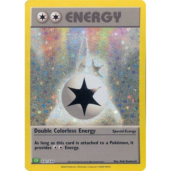 Pokémon card: CLV 032/034 Double Colorless Energy from Pokemon Trading Card Game Classic, front of card