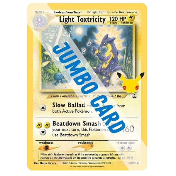 Pokémon card: Light Toxtricity, front of card