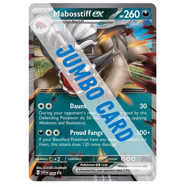 Pokémon card: Mabosstiff ex, front of card