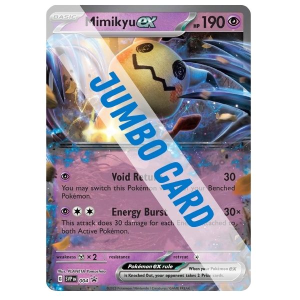 Pokémon card: Mimikyu ex, front of card
