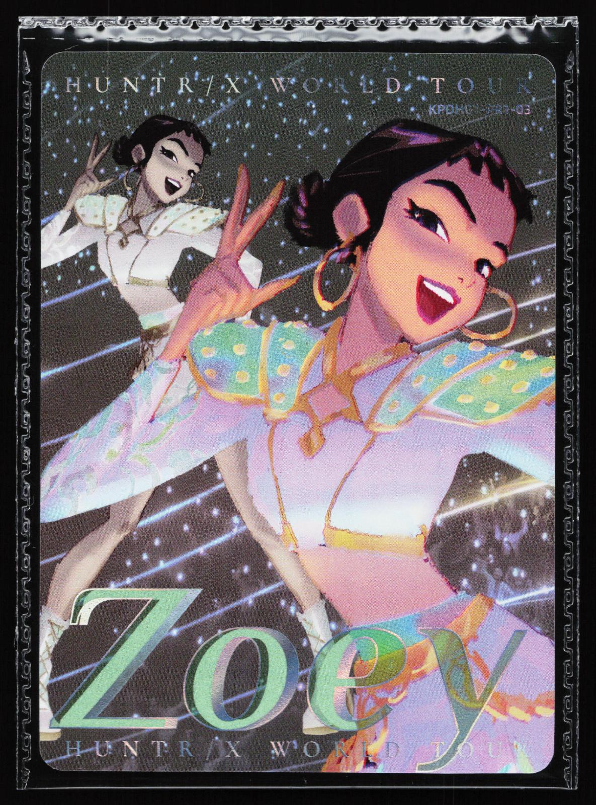 K-Pop Demon Hunters card: Kayou Kpop Demon Hunters Zoe KPDH01-PR1-03 (Promo), front of card