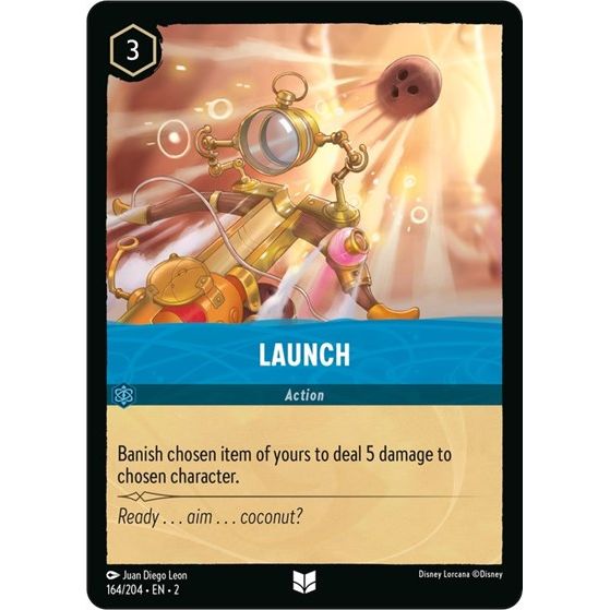 Lorcana card: Launch 164/204 from Rise of the Floodborn (Uncommon), front of card