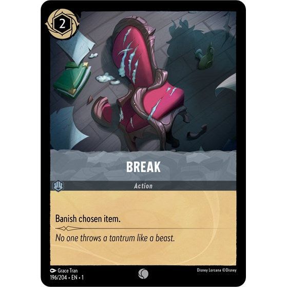 Lorcana card: Break 196/204 from The First Chapter (Common), front of card