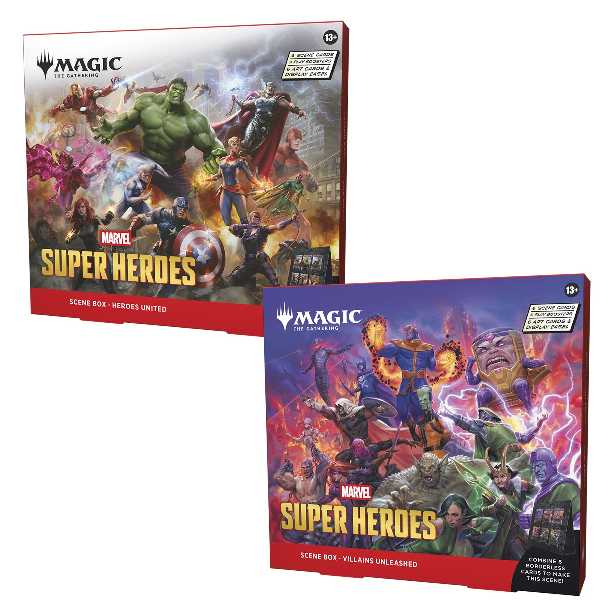Magic: The Gathering – Marvel Super Heroes - Scene Box Display, sealed box, product photo