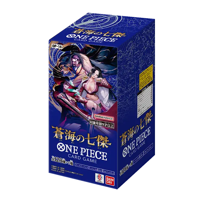 One Piece Card Game - The Azure Sea’s Seven OP-14 (Japanese), sealed box, product photo