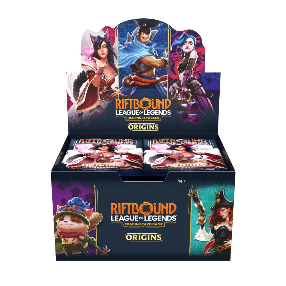Riftbound: League of Legends TCG Origins Booster Box, sealed box, product photo