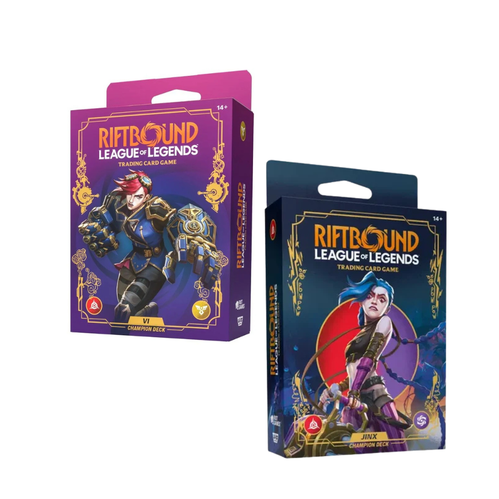 Riftbound: League of Legends TCG – Champion Deck - Jinx & Vi, sealed product, product photo