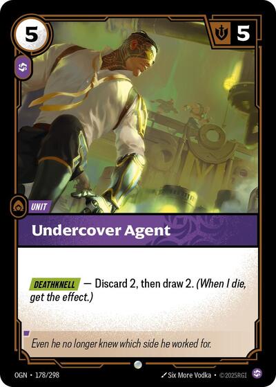 Riftbound card: Undercover Agent 178/298, Common, Origins