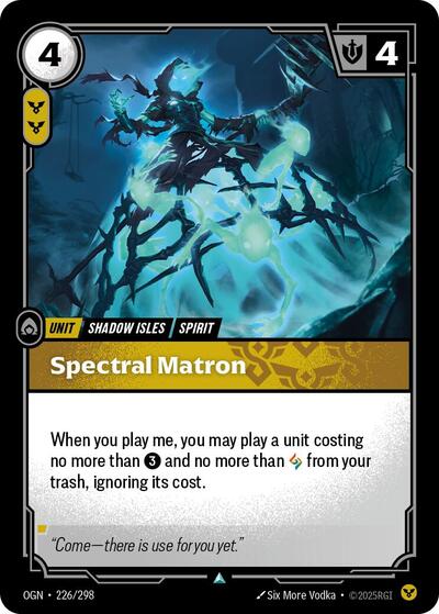 Riftbound card: Spectral Matron 226/298 from Origins (Uncommon), front of card