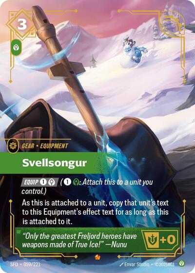 Riftbound card: Svellsongur 059/221 from Spiritforged (Epic), front of card