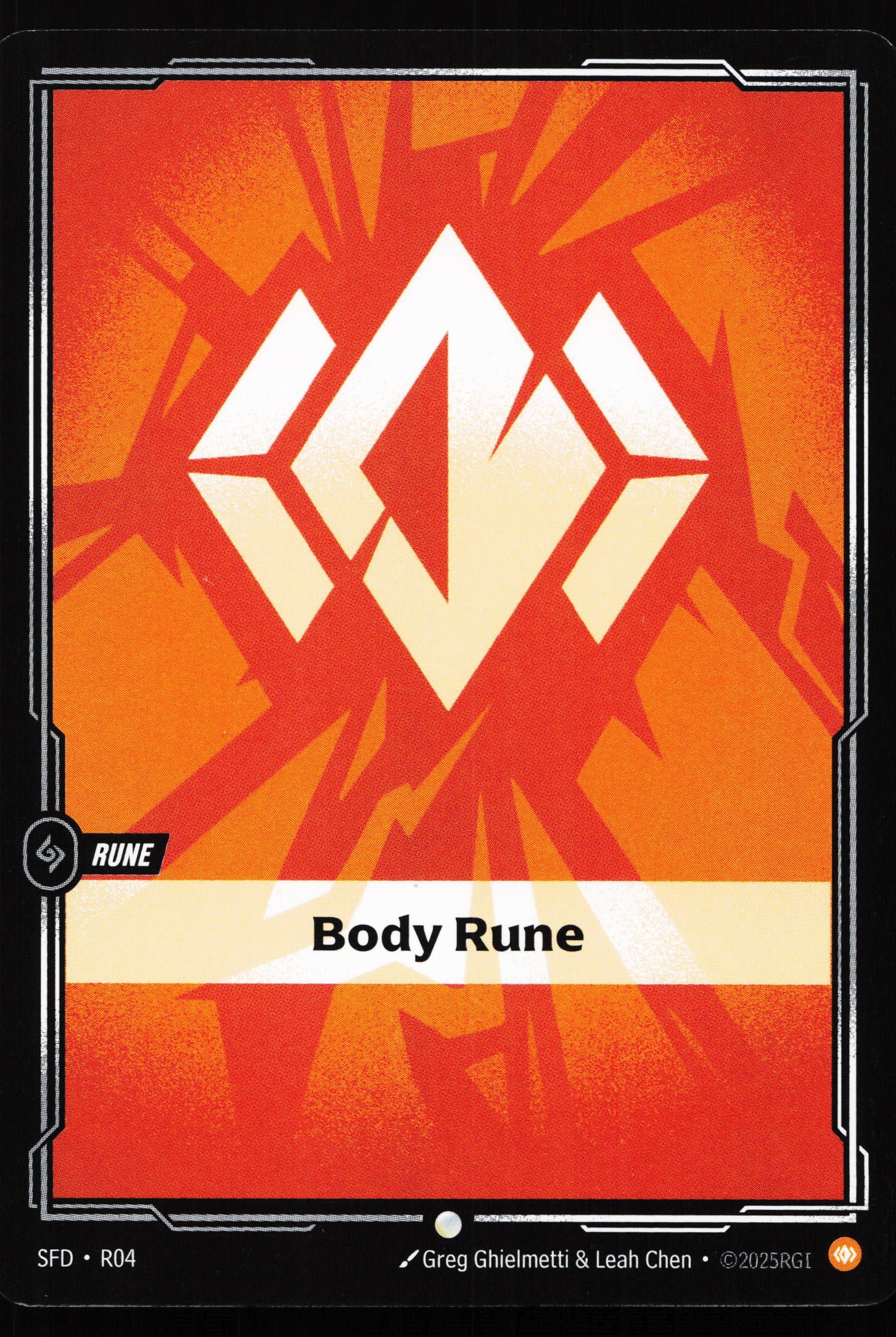 Riftbound card: R04 Body Rune from Spiritforged (Common), front of card
