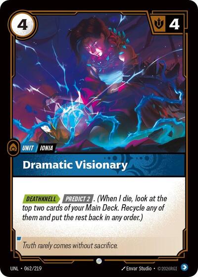 Riftbound card: Dramatic Visionary 062/219, Common, Unleashed