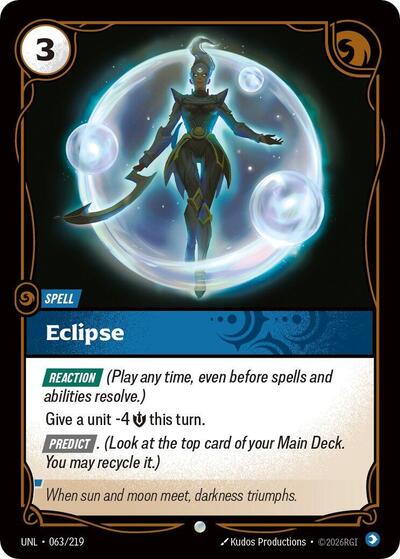 Riftbound card: Eclipse 063/219, Common, Unleashed