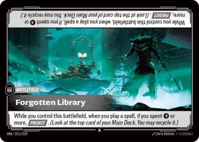 Riftbound card: Forgotten Library 211/219, Uncommon, Unleashed