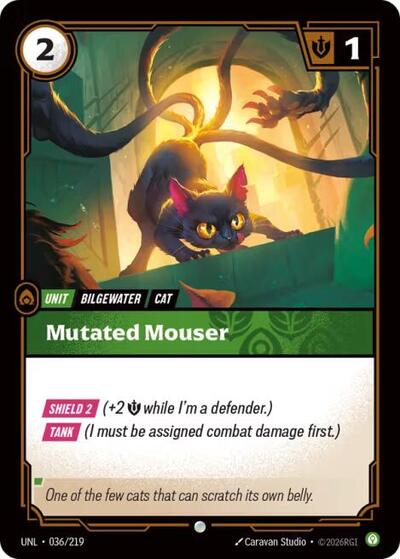 Riftbound card: Mutated Mouser 036/219, Common, Unleashed