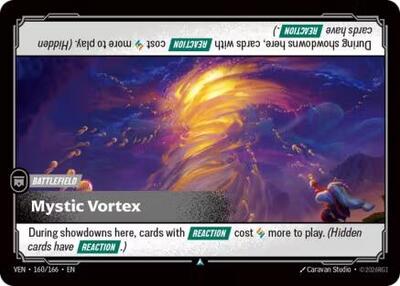 Riftbound card: Mystic Vortex 160/166, Uncommon, Vendetta