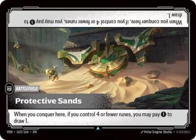 Riftbound card: Protective Sands 162/166, Uncommon, Vendetta