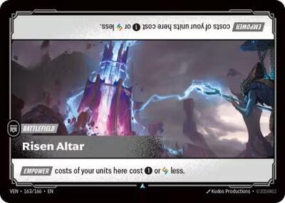 Riftbound card: Risen Altar 163/166, Uncommon, Vendetta