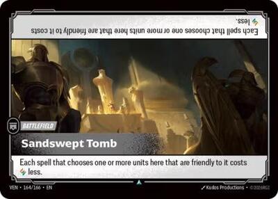 Riftbound card: Sandswept Tomb 164/166, Uncommon, Vendetta