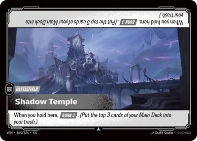 Riftbound card: Shadow Temple 165/166, Uncommon, Vendetta