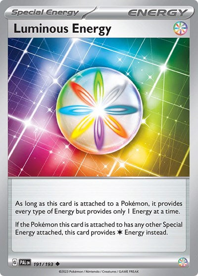 Pokémon card: Luminous Energy 191/193 from Paldea Evolved (Uncommon), front of card