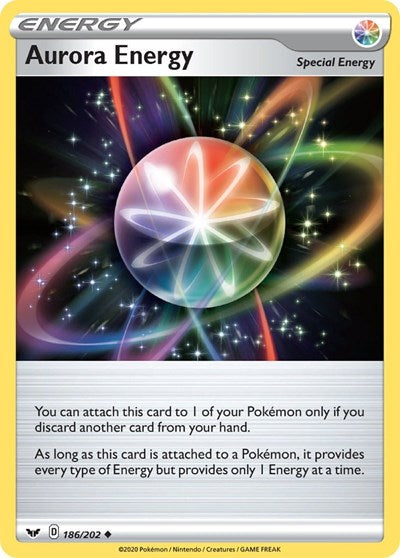Pokémon card: Aurora Energy 186/202, Uncommon, Sword & Shield base set
