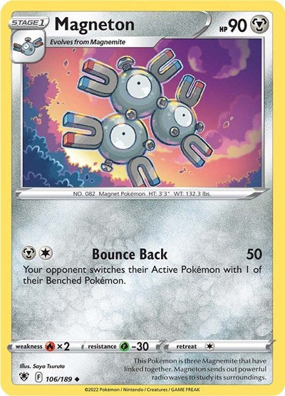 Pokémon card: Magneton 106/189, Uncommon, Astral Radiance