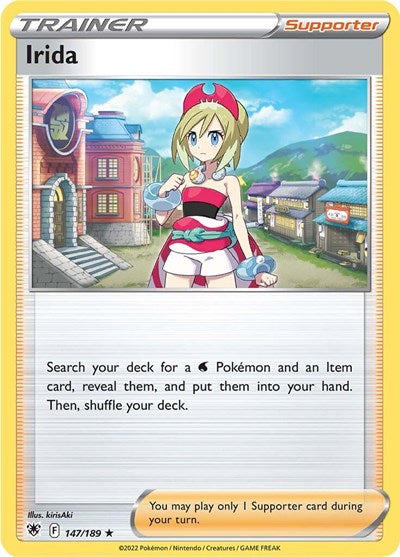 Pokémon card: Irida 147/189, Holo Rare, Astral Radiance