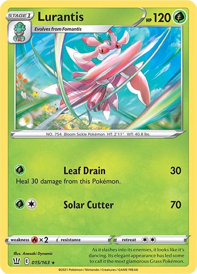 Pokémon card: Lurantis 015/163, Rare, Battle Styles