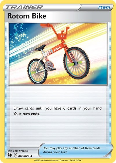 Pokémon card: Rotom Bike 063/073 from Champions Path (Uncommon), front of card