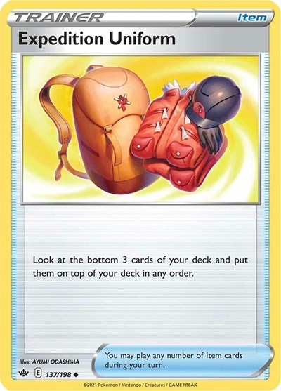Pokémon card: Expedition Uniform 137/198 from Chilling Reign (Uncommon), front of card