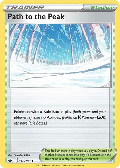 Pokémon card: Path to the Peak 148/198, Uncommon, Chilling Reign