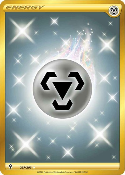 Pokémon card: Metal Energy 237/203 from Evolving Skies (Secret Rare), front of card