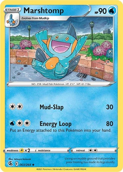 Pokémon card: Marshtomp 063/264, Uncommon, Fusion Strike