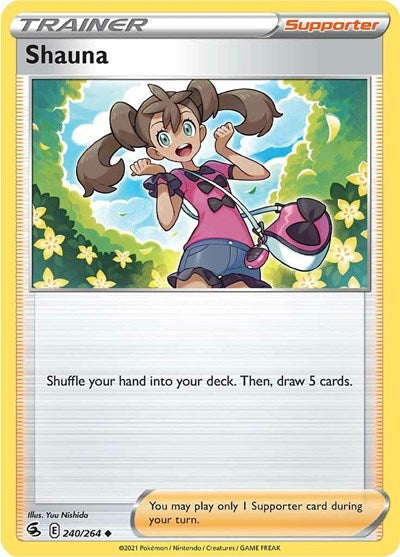 Pokémon card: Shauna 240/264 from Fusion Strike (Uncommon), front of card