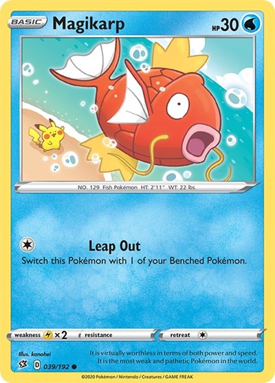 Pokémon card: Magikarp 039/192, Common, Rebel Clash