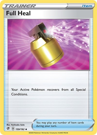 Pokémon card: Full Heal 159/192 from Rebel Clash (Uncommon), front of card