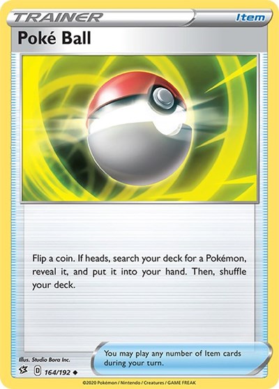 Pokémon card: Poke Ball 164/192 from Rebel Clash (Uncommon), front of card
