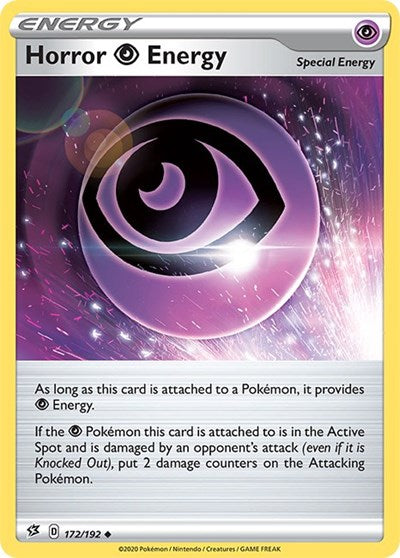Pokémon card: Horror P Energy 172/192, Uncommon, Rebel Clash