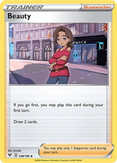 Pokémon card: Beauty 148/185 from Vivid Voltage (Uncommon), front of card