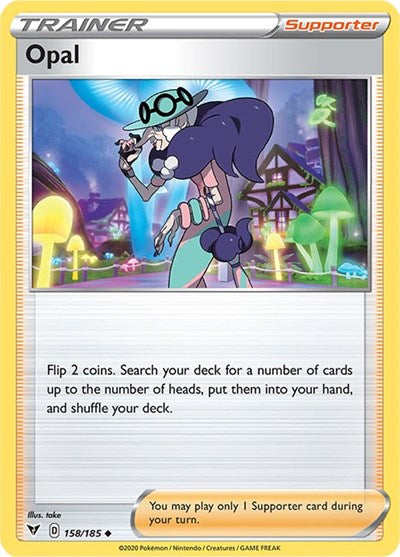 Pokémon card: Opal 158/185 from Vivid Voltage (Uncommon), front of card