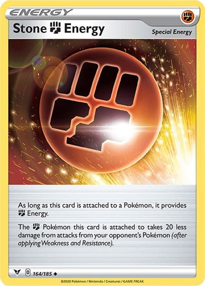 Pokémon card: Stone Fighting Energy 164/185 from Vivid Voltage (Uncommon), front of card