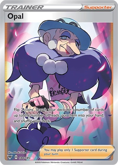 Pokémon card: Opal (Full Art) 184/185, Ultra Rare, Vivid Voltage