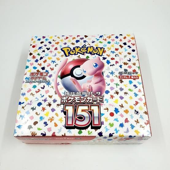 Japanese Pokémon TCG 151 (SV2a) Booster Box, sealed booster box, product photo