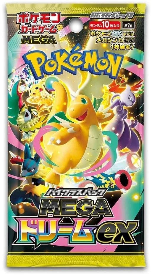 Japanese Pokémon TCG Mega Dream ex Booster Pack (Japanese), sealed booster pack, front of box
