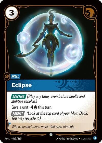 Riftbound card: Eclipse 063/219, Common, Unleashed