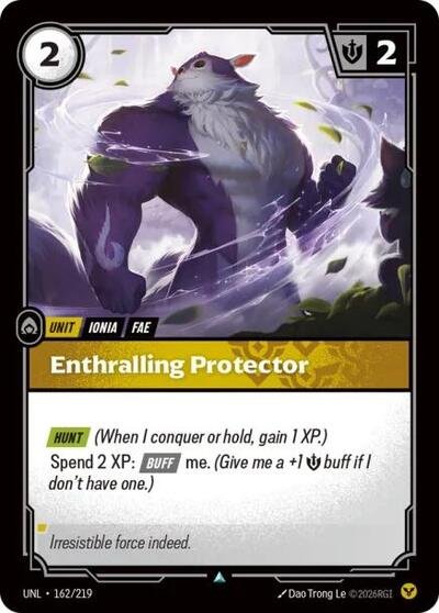 Riftbound card: Enthralling Protector 162/219, Uncommon, Unleashed