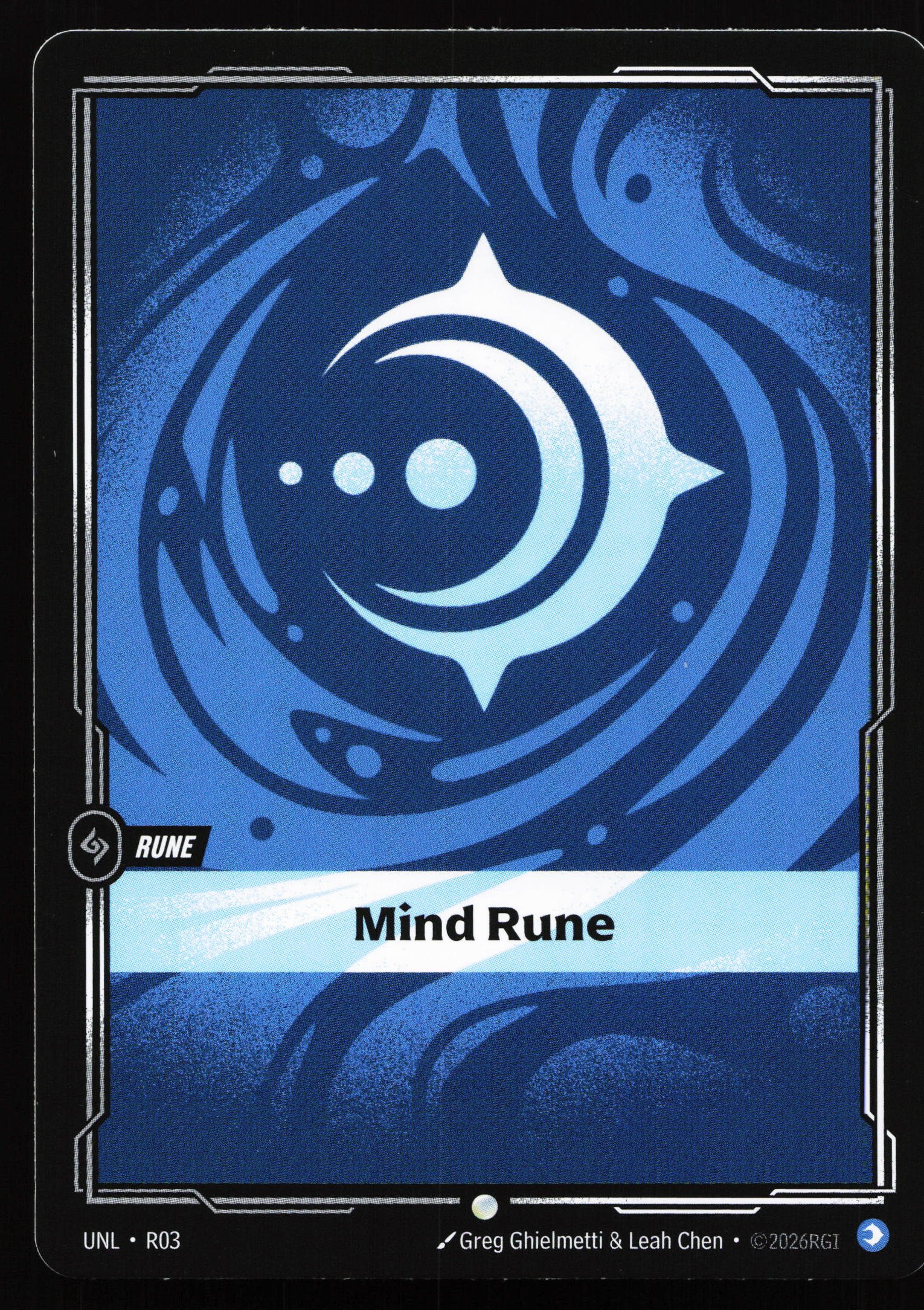 Riftbound card: R03 Mind Rune, Common, Unleashed